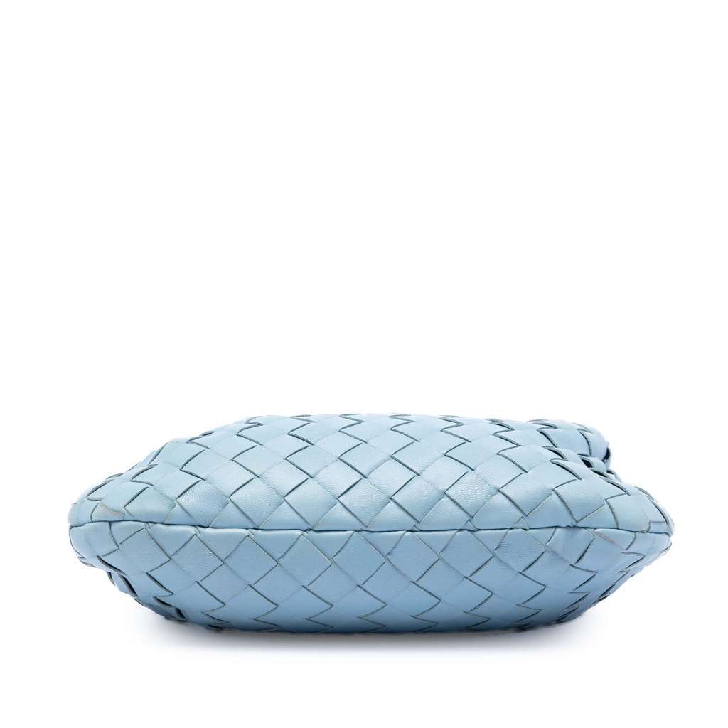 Bottega Veneta Mini Nappa Intrecciato Jodie Blue Leather Very good condition - Inside View