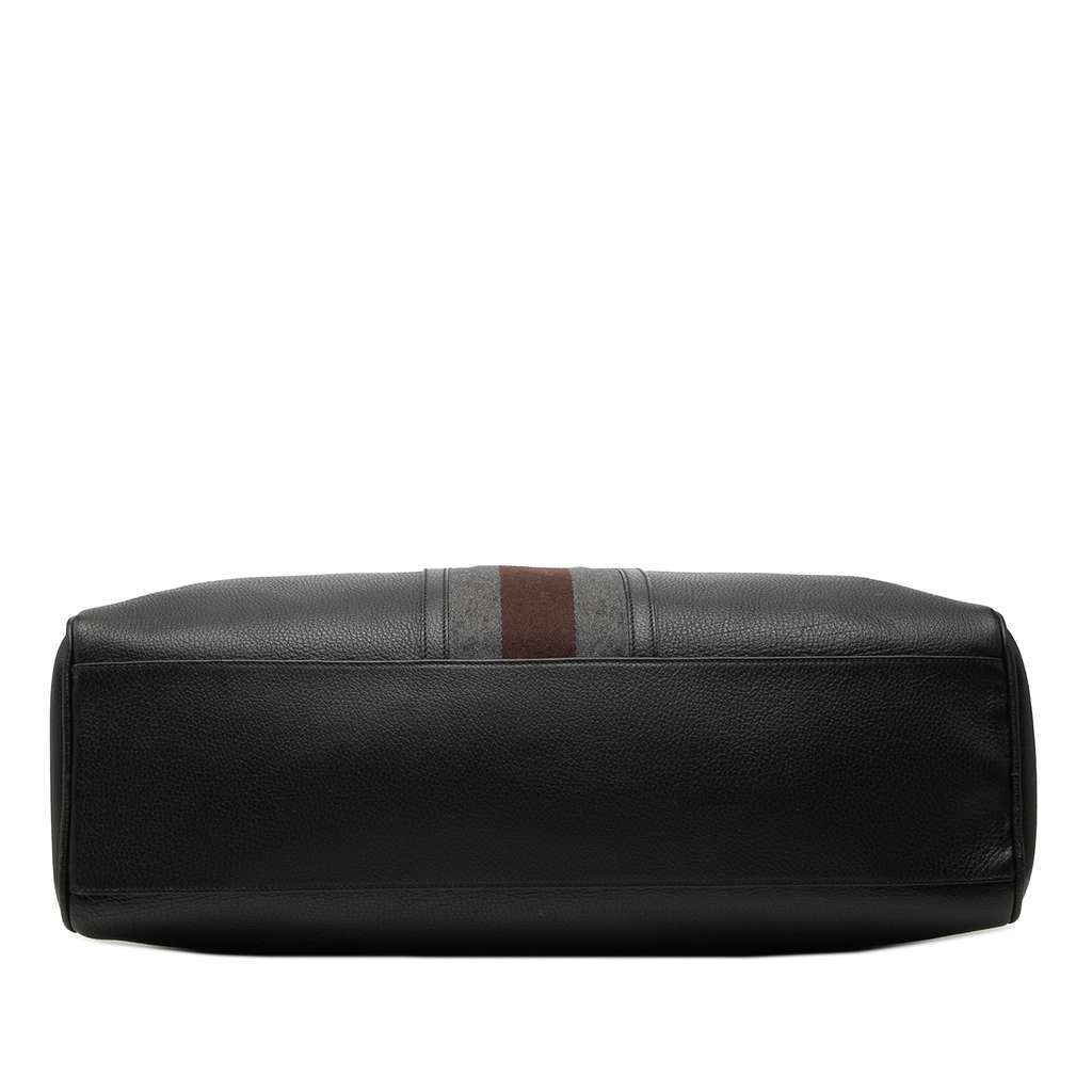 Gucci Web Leather Travel Bag Black Leather Very good - Inside View