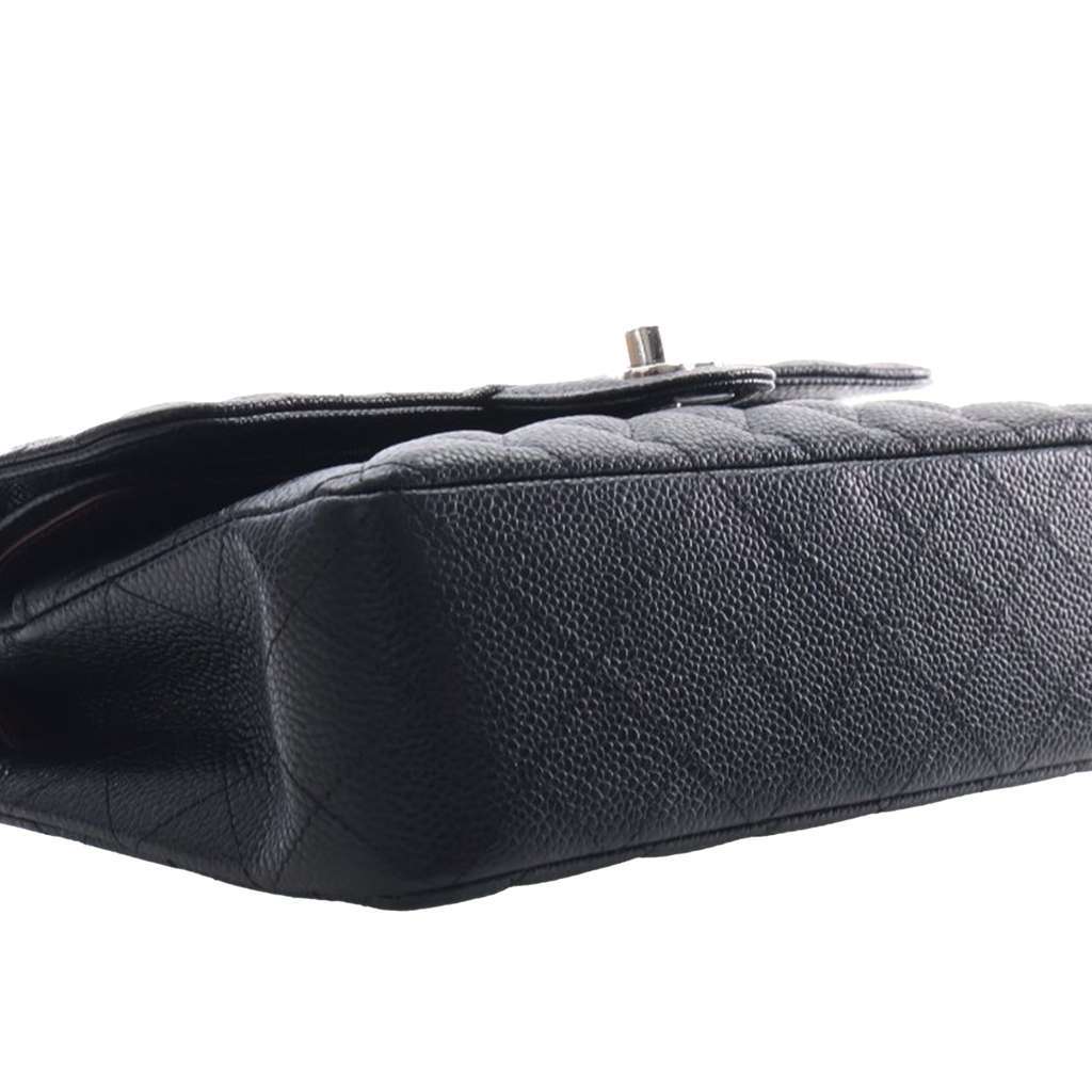 Chanel Small Classic Caviar Double Flap Black Leather Very good condition - Box View