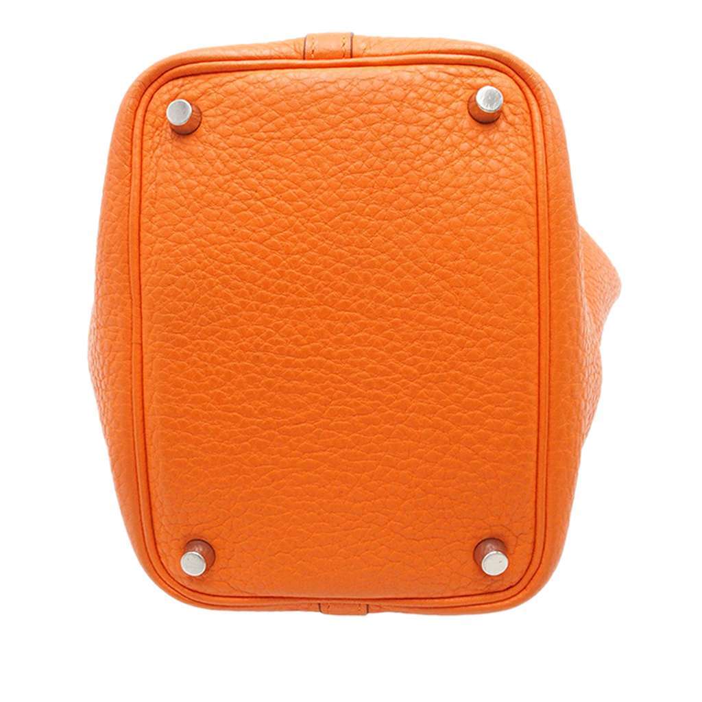 Hermès Clemence Picotin Lock 18 Orange Leather Very good - Inside View