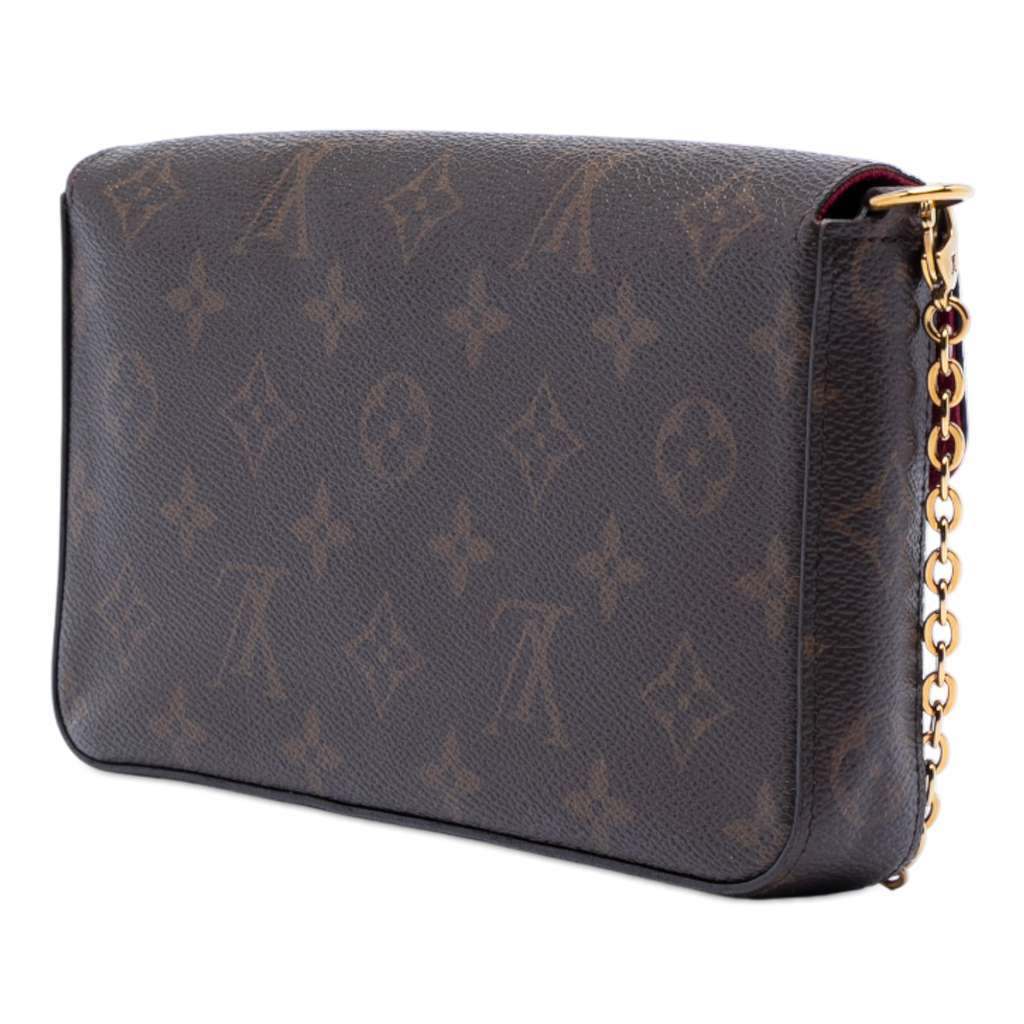 Louis Vuitton Monogram Pochette Felicie Brown Very good - Back View
