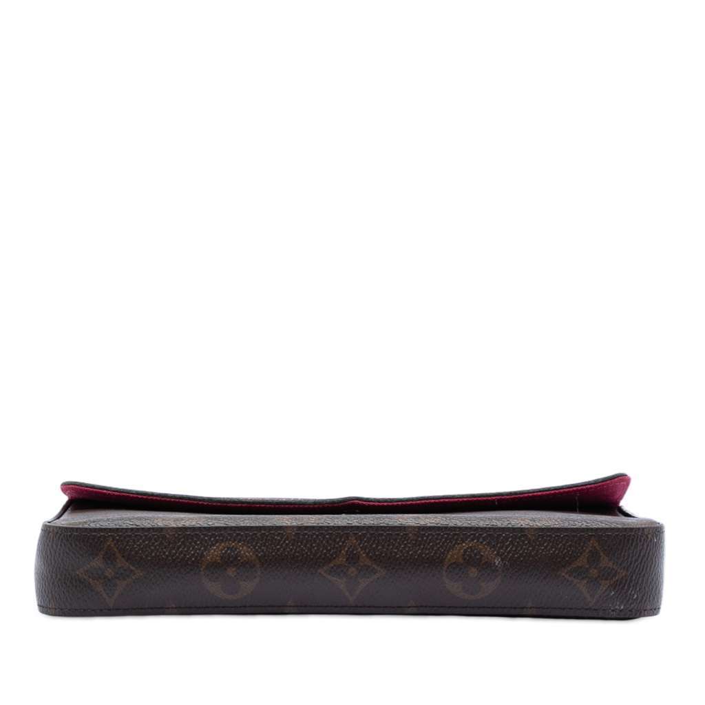 Louis Vuitton Monogram Pochette Felicie Brown Very good - Inside View