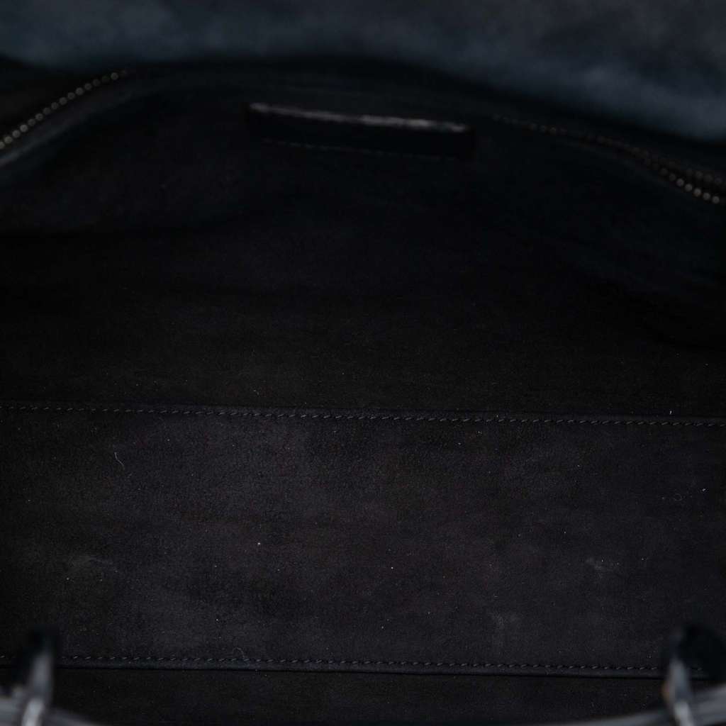 Dior Large Ultra Matte Calfskin Cannage Lady Dior Black Leather Very good - Model View