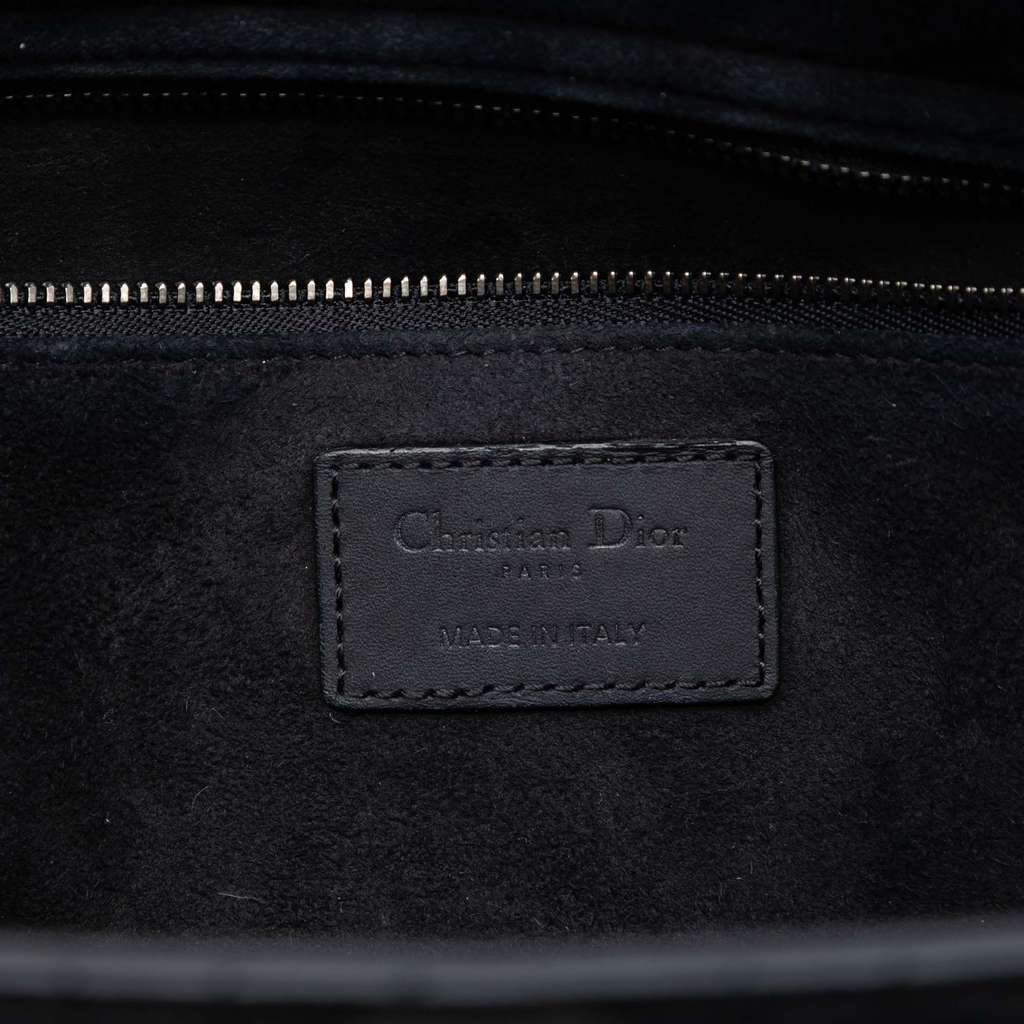 Dior Large Ultra Matte Calfskin Cannage Lady Dior Black Leather Very good - Box View