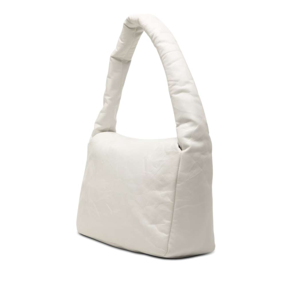 Balenciaga Small Calfskin Monaco Sling Shoulder Bag White Leather Very good - Back View