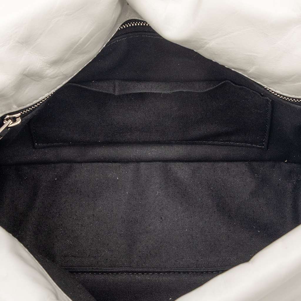 Balenciaga Small Calfskin Monaco Sling Shoulder Bag White Leather Very good - Model View