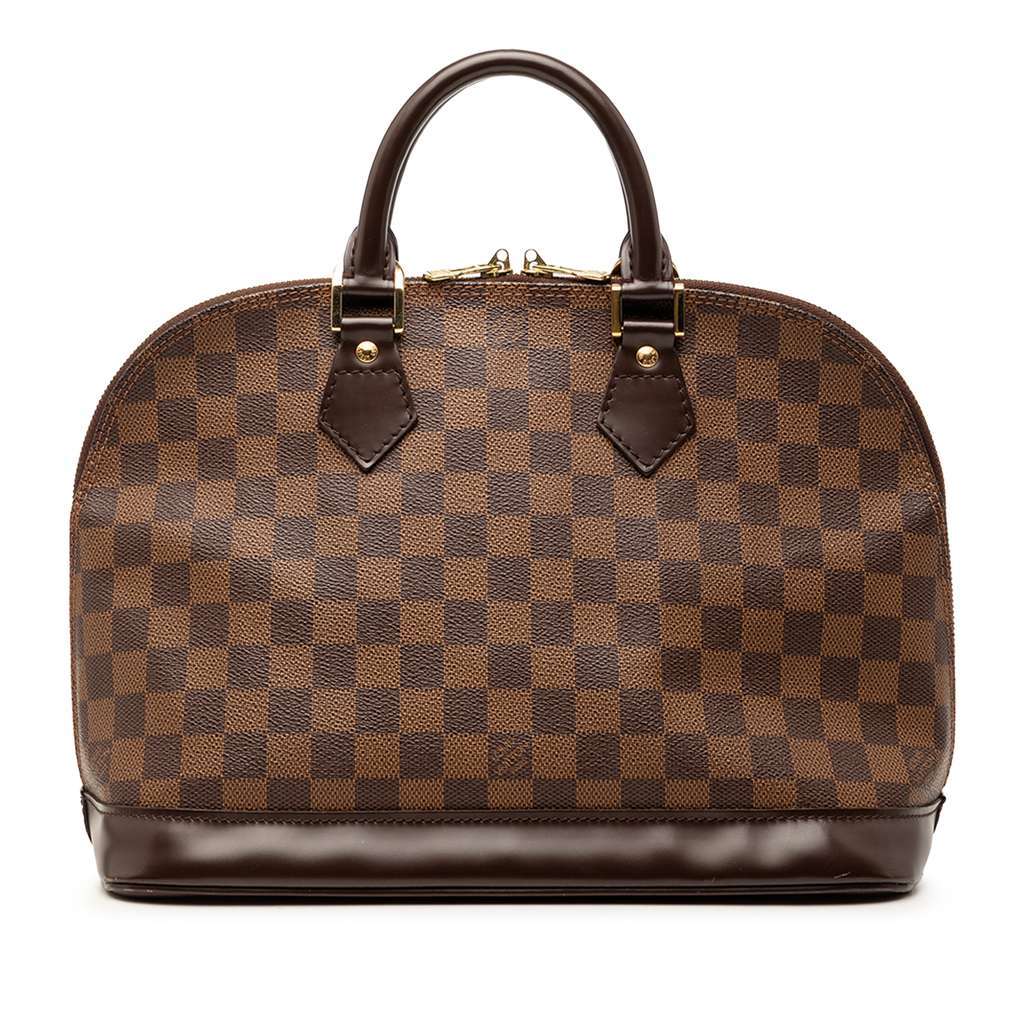 Louis Vuitton Damier Ebene Alma PM Brown Very good - Front View