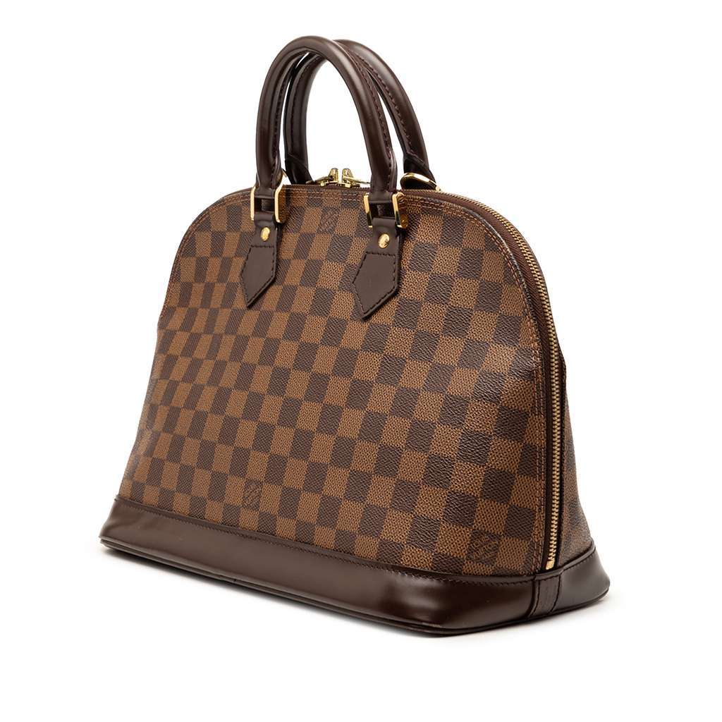Louis Vuitton Damier Ebene Alma PM Brown Very good - Back View