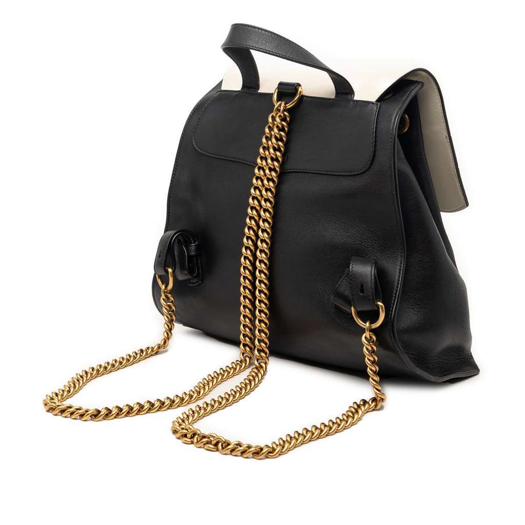 Gucci Leather Studded Animalier Malin Backpack Black Leather Very good - Back View