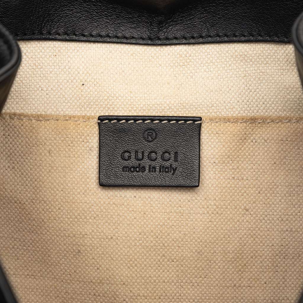 Gucci Leather Studded Animalier Malin Backpack Black Leather Very good - Box View