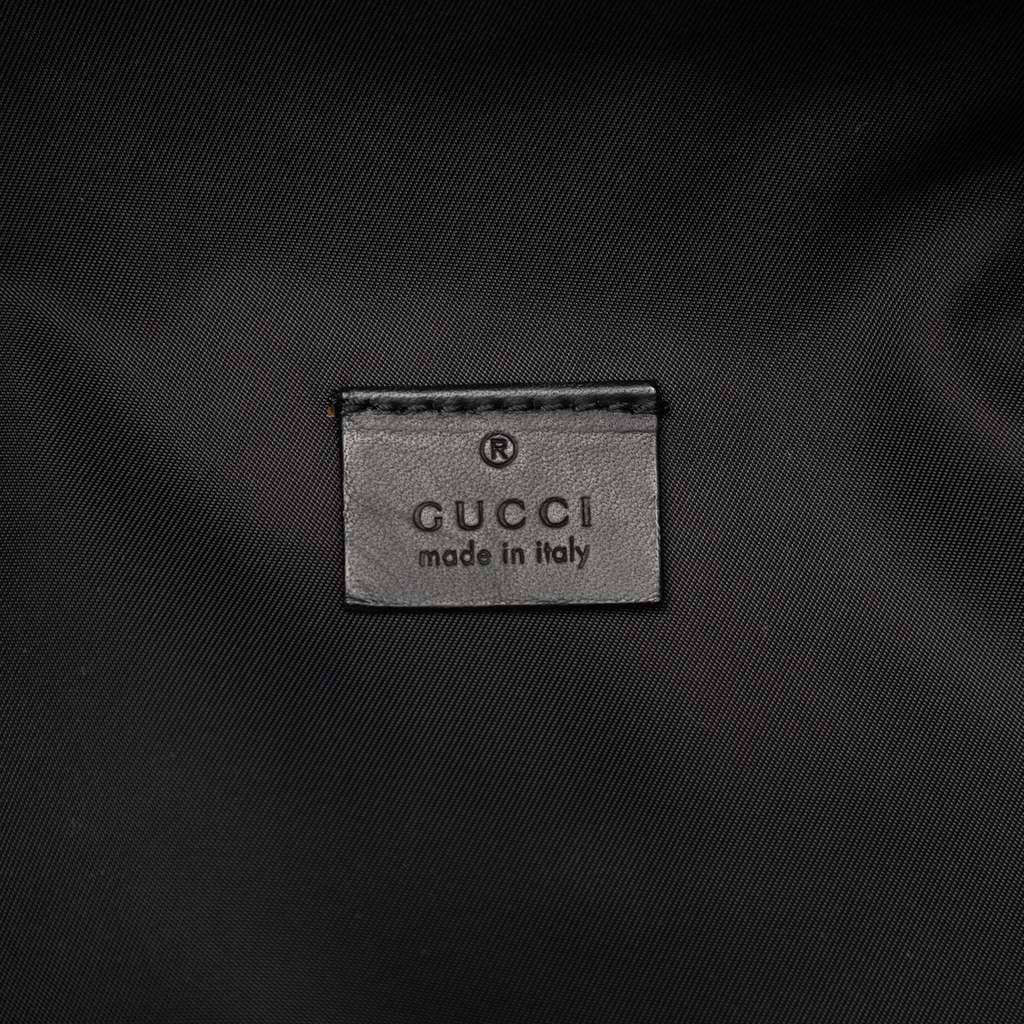 Gucci Guccissima Web Belt Bag Black Leather Very good condition - Box View