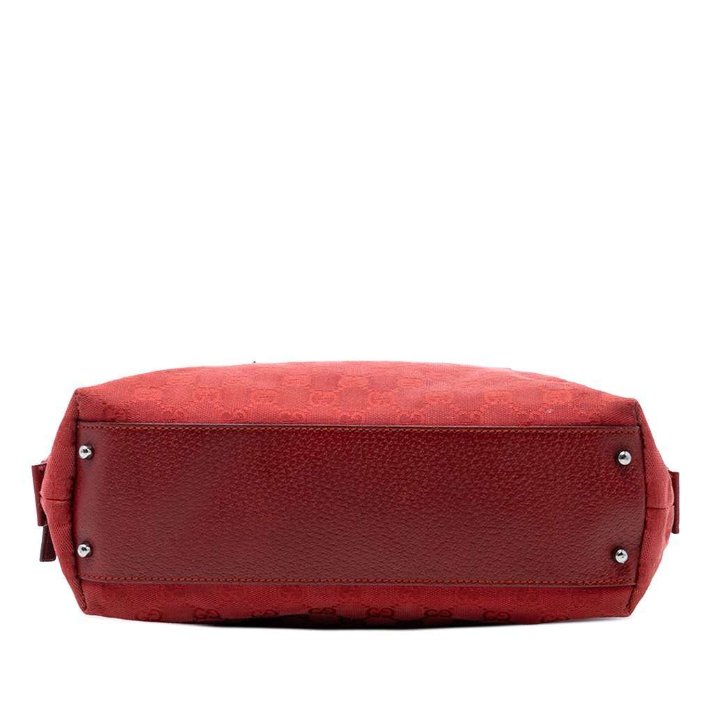 Gucci GG Canvas Boston Bag Red Canvas Very good - Inside View