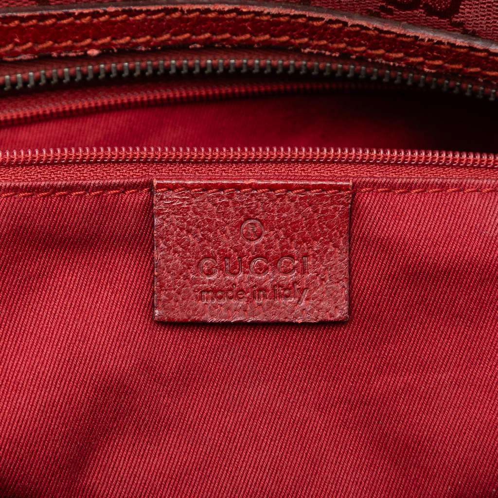 Gucci GG Canvas Boston Bag Red Canvas Very good - Box View