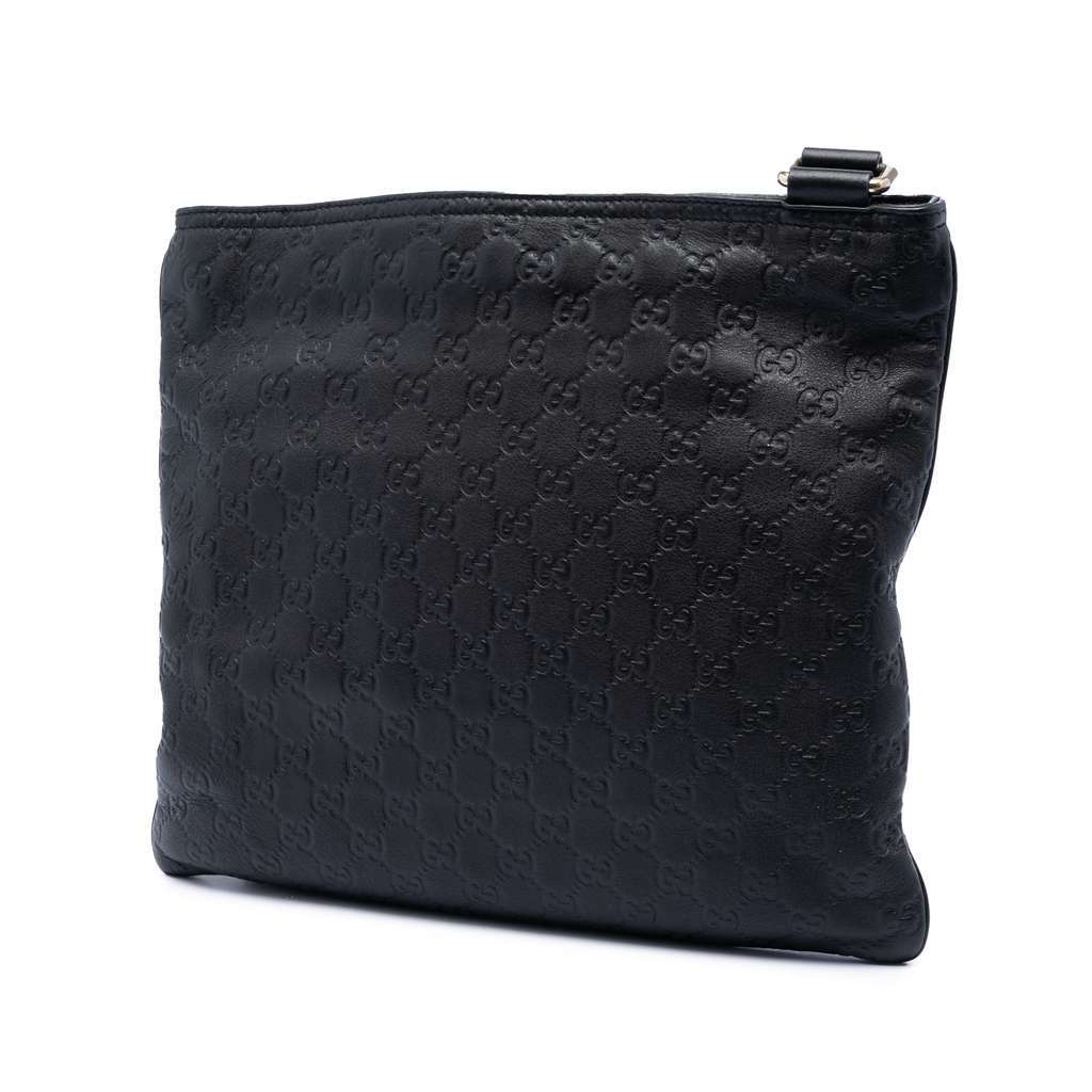 Gucci Guccissima Crossbody Black Leather Very good condition - Back View