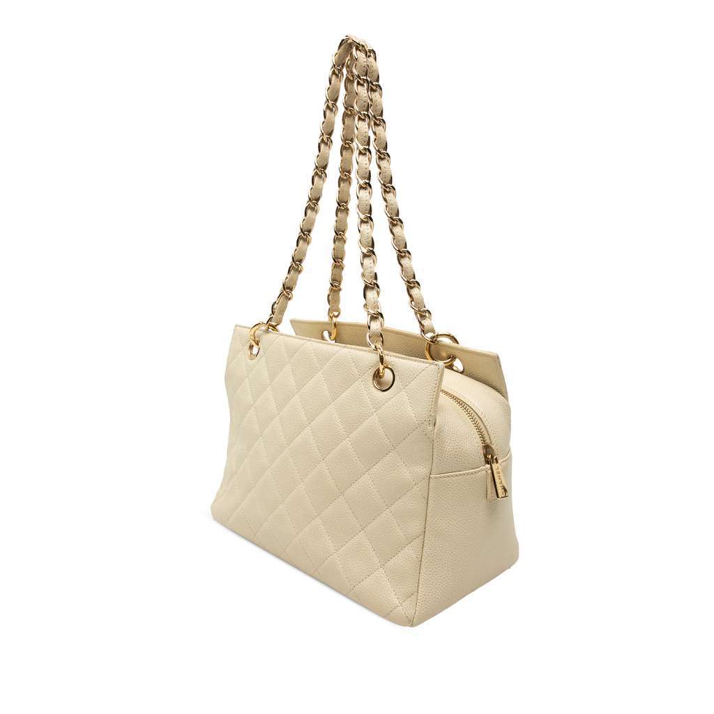 Chanel Petite Caviar Timeless Tote Brown Leather Very good - Back View