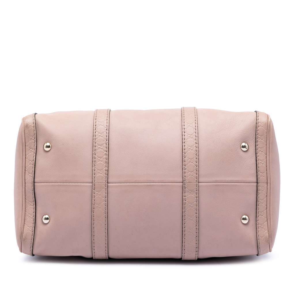 Gucci Medium Microguccissima Trimmed Calfskin Joy Boston Bag Pink Leather Very good - Inside View