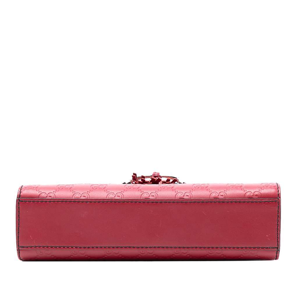 Gucci Small Guccissima Emily Shoulder Bag Red Leather Very good - Inside View