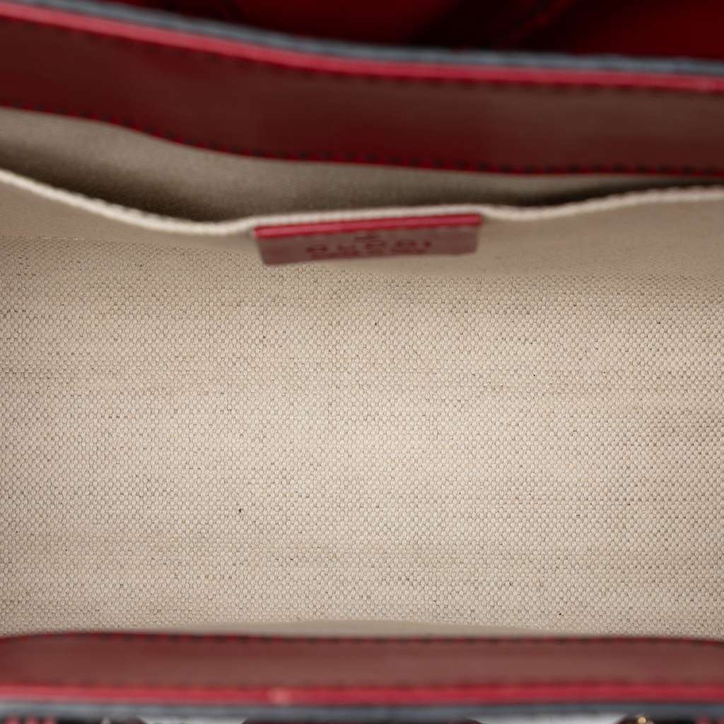 Gucci Small Guccissima Emily Shoulder Bag Red Leather Very good - Model View