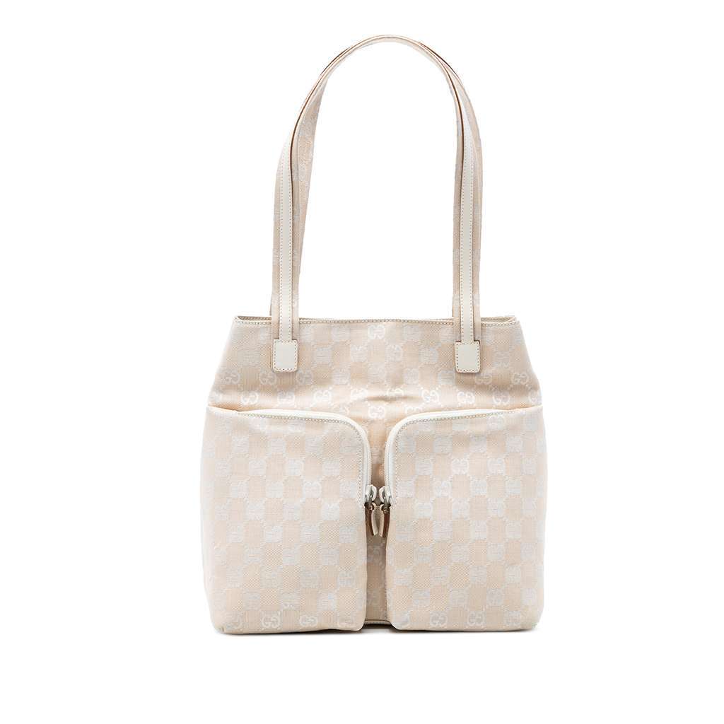Gucci GG Canvas Tote Beige Canvas Very good - Front View