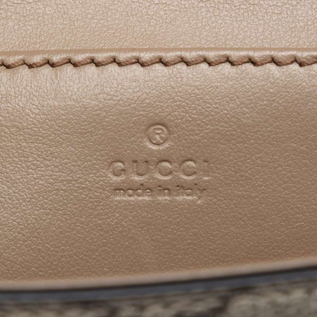 Gucci Mini GG Supreme Petite GG Crossbody Beige Canvas Very good condition - Box View