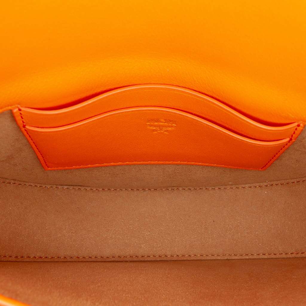 MCM Mini Leather Patricia Convertible Crossbody Orange Leather Very good condition - Model View