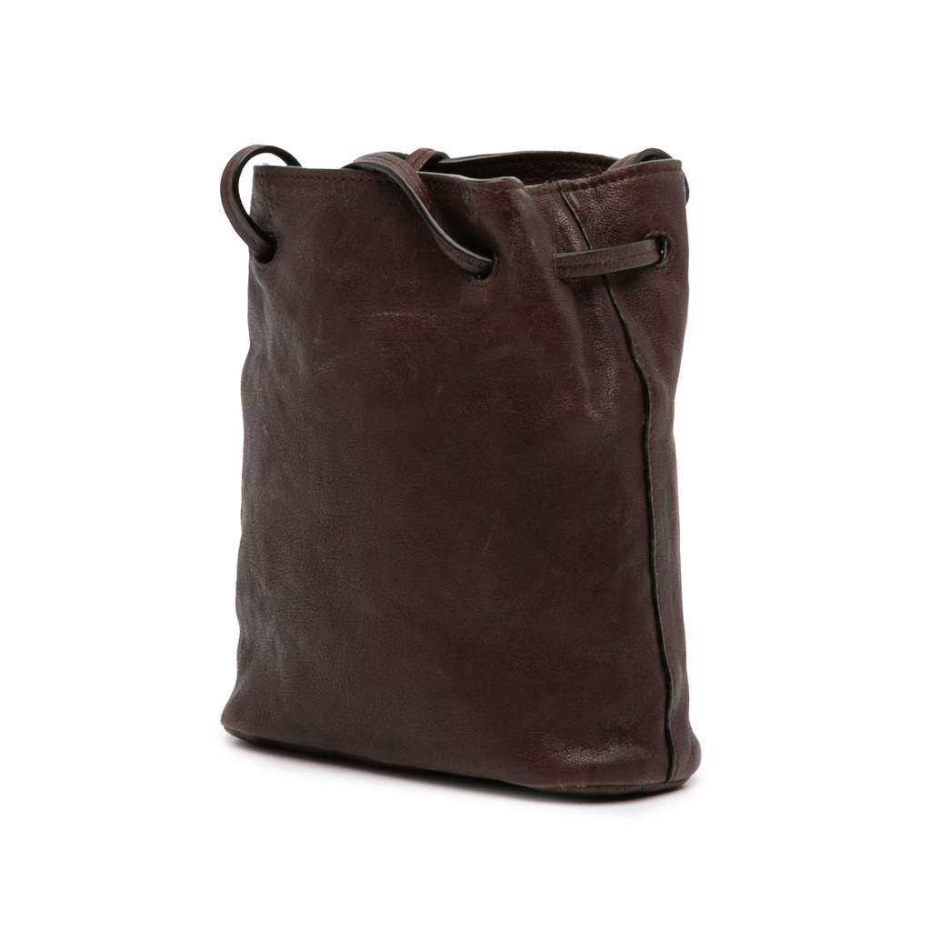Miu Miu Mini Nappa Leather Crossbody Brown Leather Very good condition - Back View