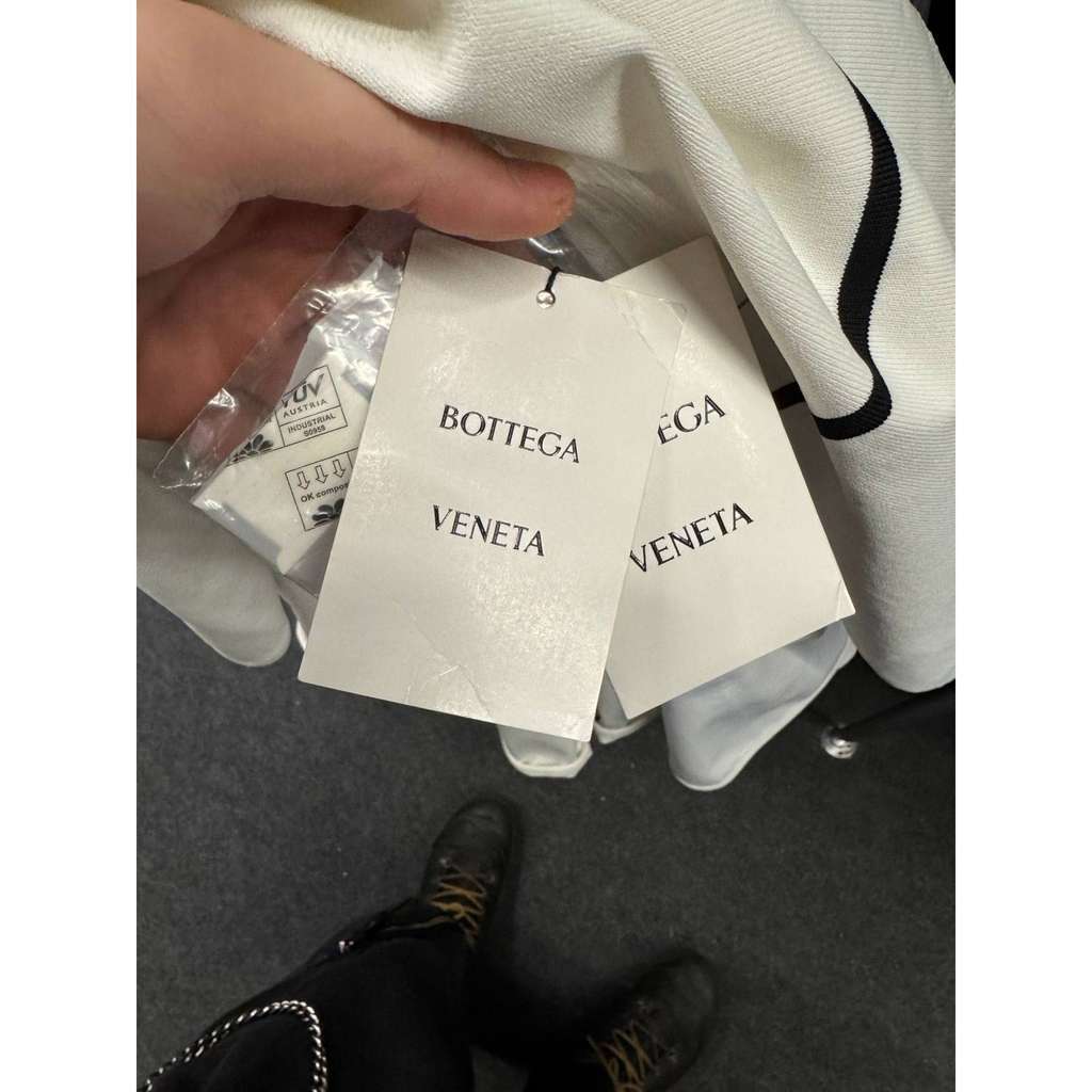 Bottega Veneta Striped Fitted Dress Black Very good condition - Box View