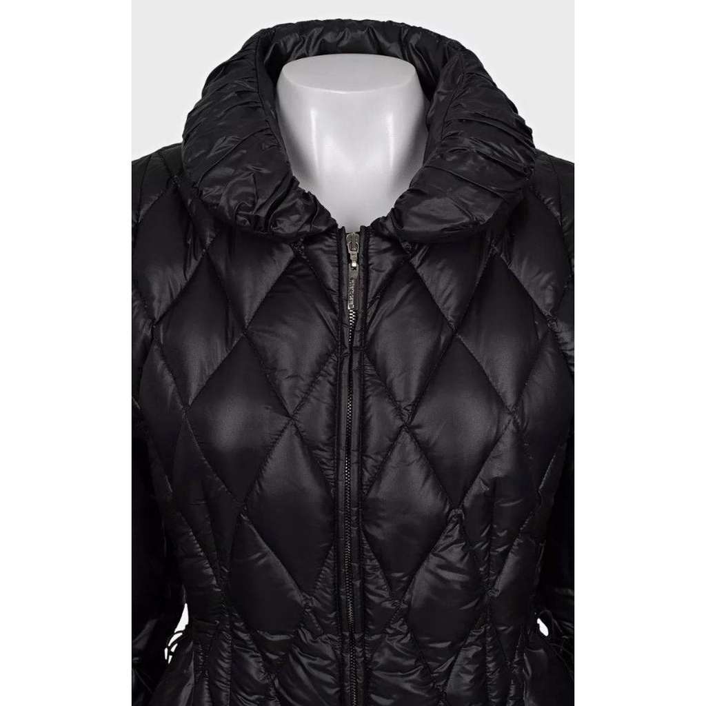 Roberto Cavalli Quilted Lace Up Jacket Black Lace Very good condition - Model View