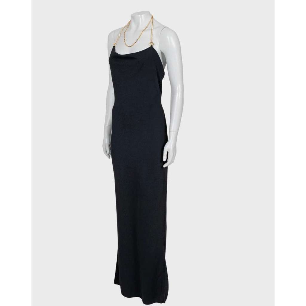 Bottega Veneta Maxi Dress Black Very good condition - Back View