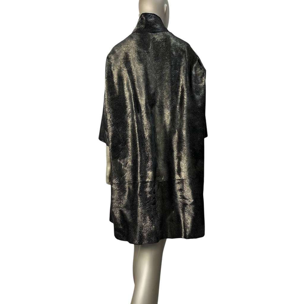 Moschino Coat IT Black Leather Very good condition - Model View