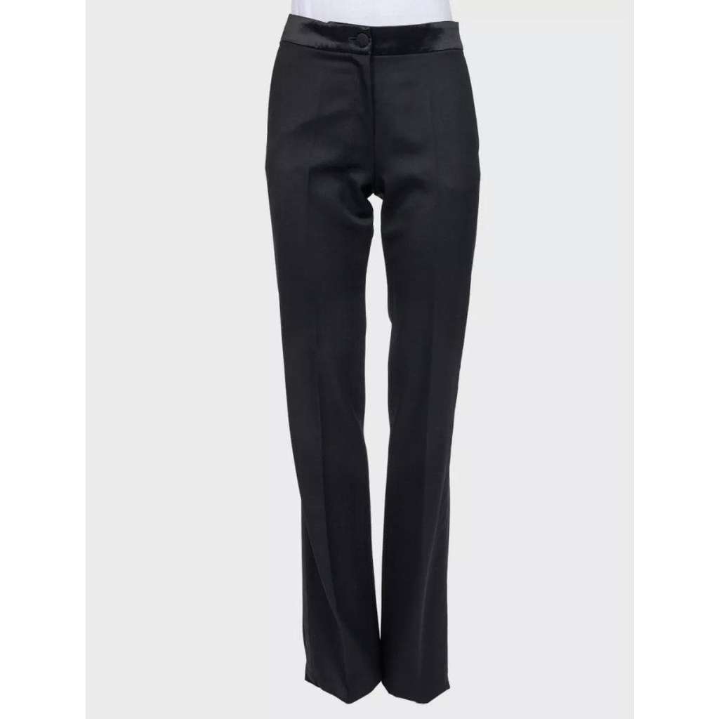 Saint Laurent Suit with Long Jacket Black Silk Very good condition - Model View