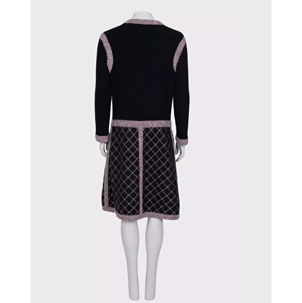 Chanel 2015 Blend Dress Black Silk Very good condition - Inside View