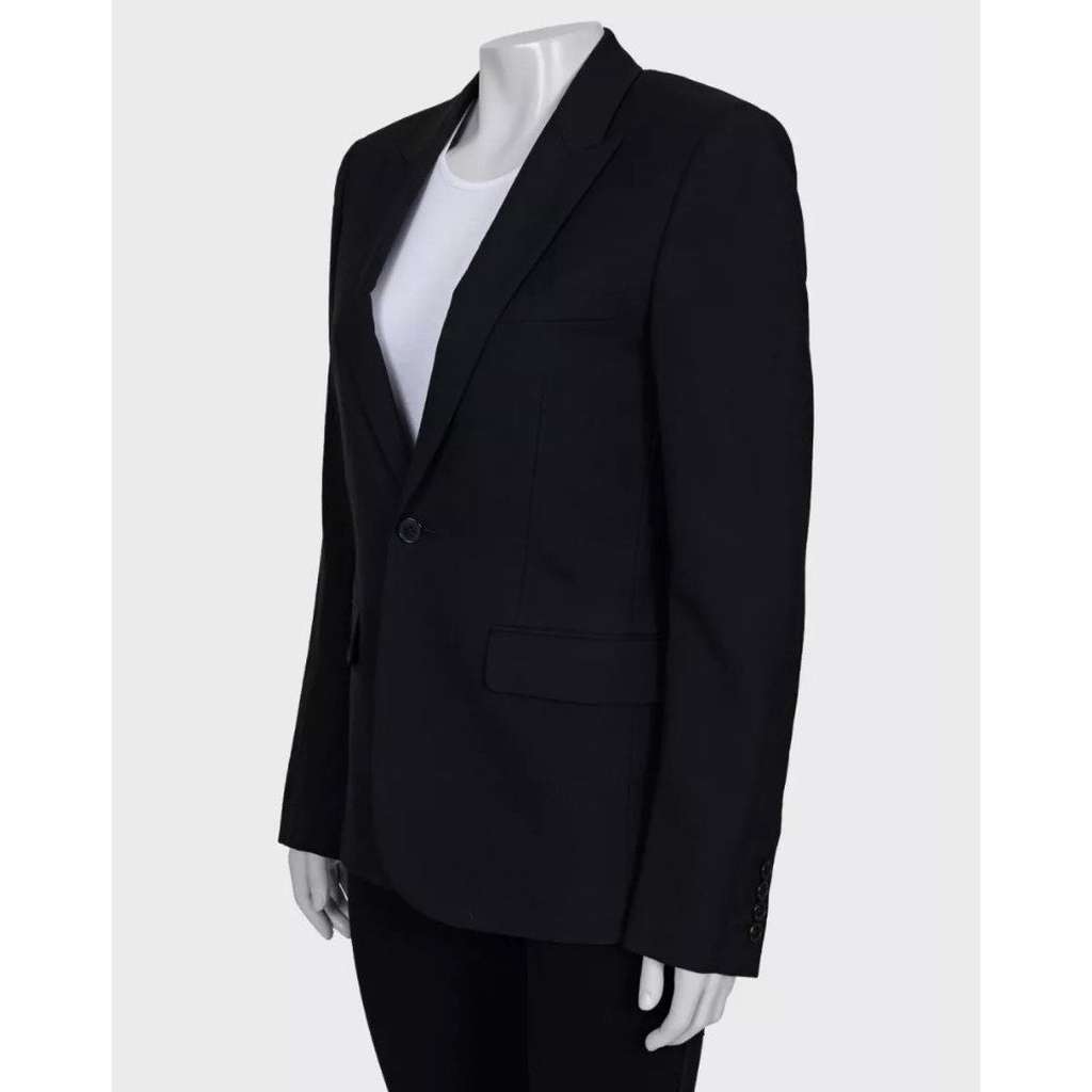 Saint Laurent Jacket Black Silk Very good condition - Back View