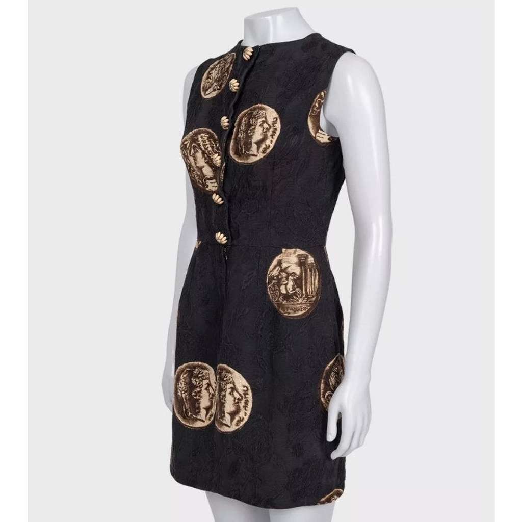 Dolce & Gabbana SS14 Fitted Dress Black Cotton Very good condition - Back View