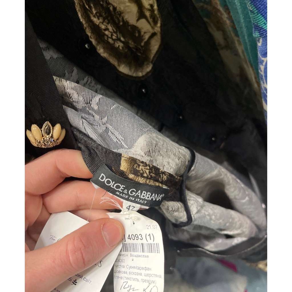 Dolce & Gabbana SS14 Fitted Dress Black Cotton Very good condition - Box View