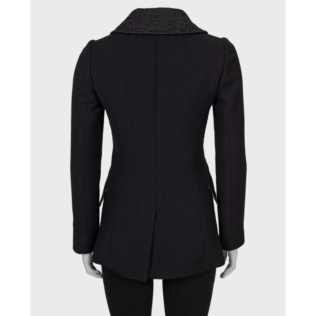 Dolce & Gabbana Coat with Buttons Black Wool Very good condition - Inside View
