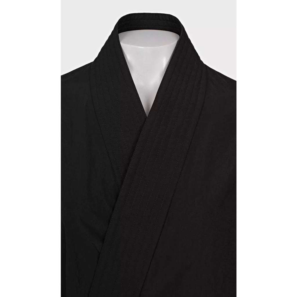 Balenciaga Polyamide Oversized Wrap Jacket Coat Black Cotton Very good condition - Model View