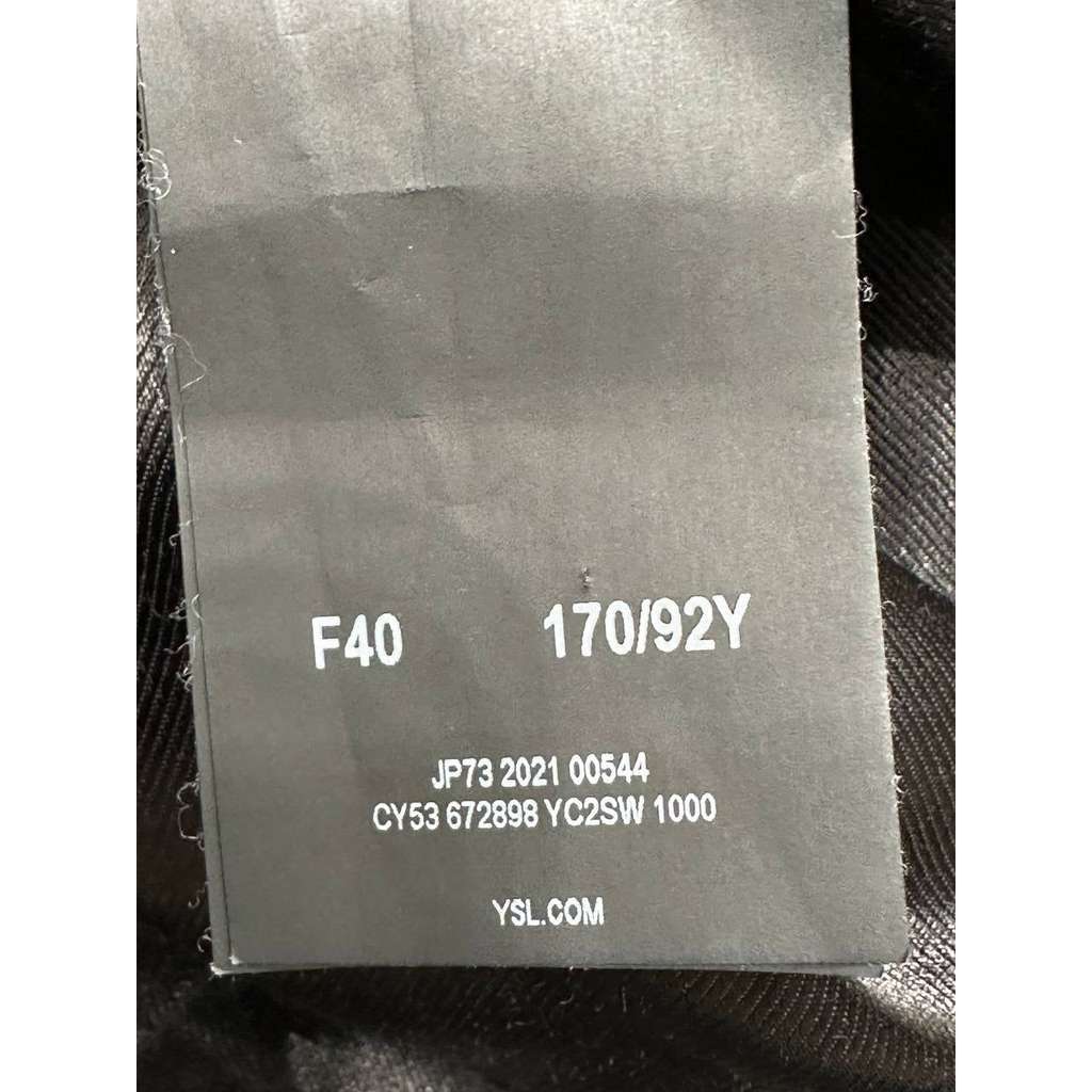 Saint Laurent Hooded Lambskin Down Jacket Black Leather Very good condition - Box View