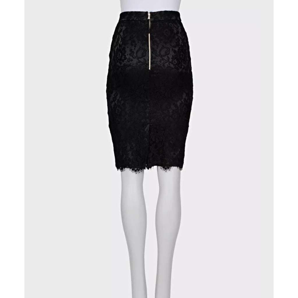 Dolce & Gabbana Lace Skirt Black Cotton Very good condition - Inside View