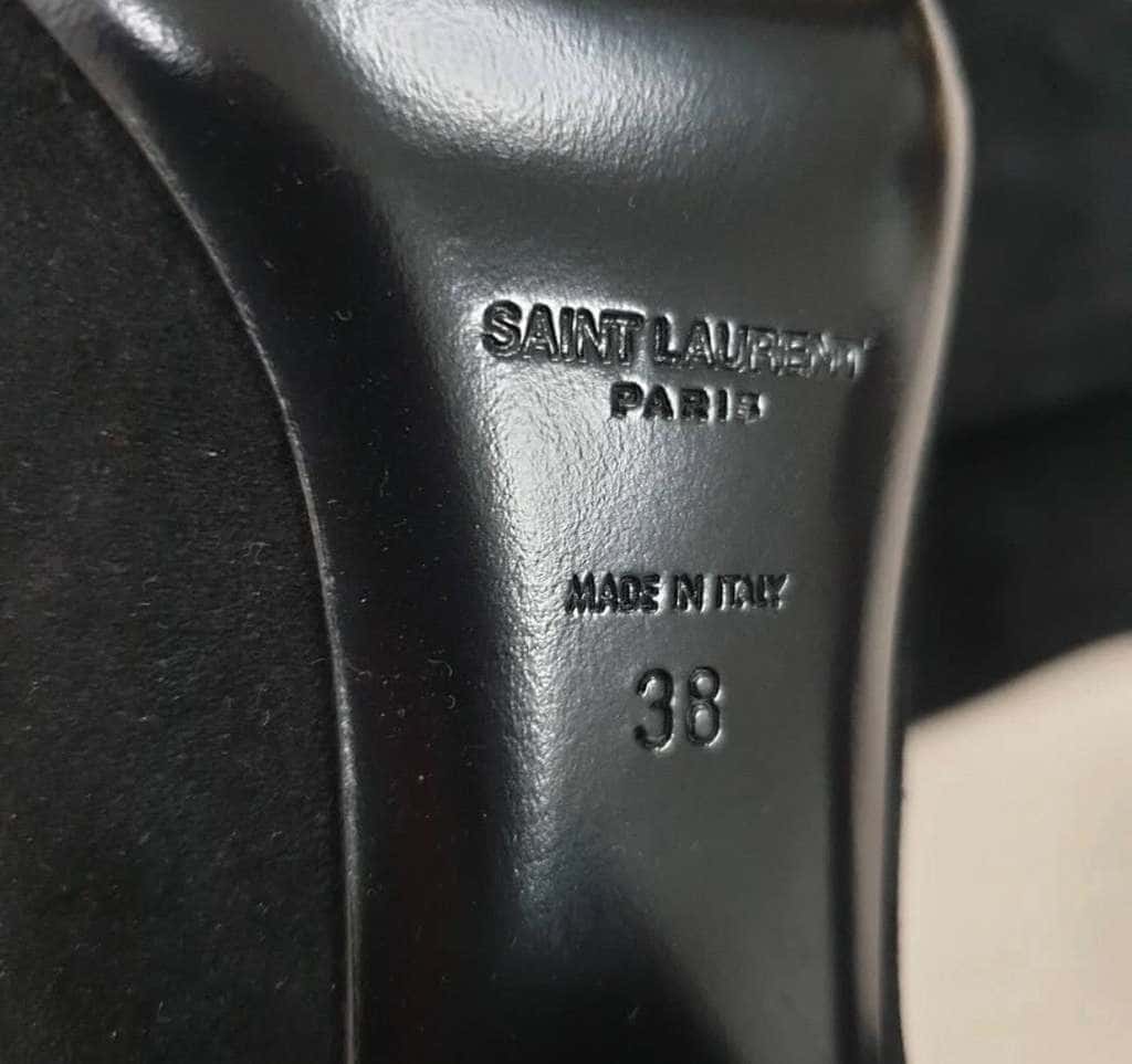 Saint Laurent Boots Black Suede Very good condition - Inside View