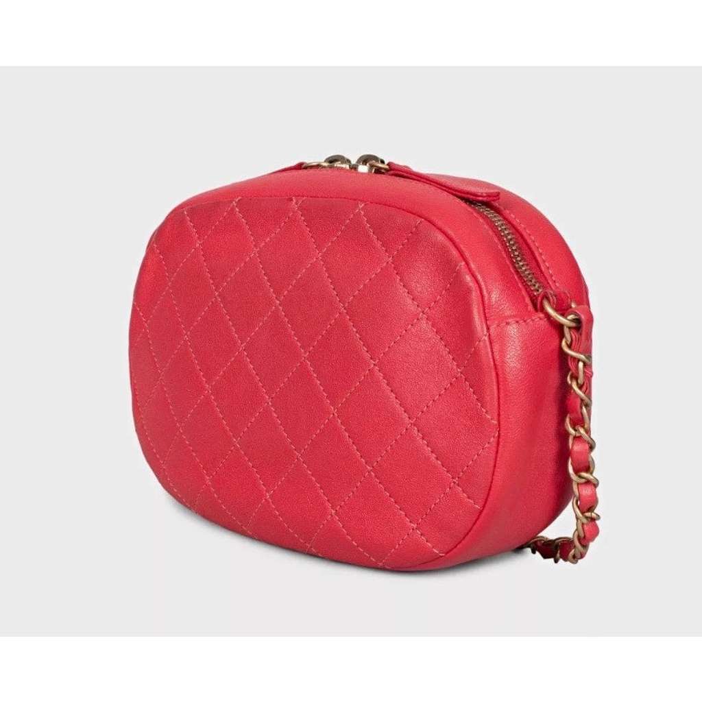 Chanel Coco Midnight Shoulder Bag Red Leather Very good condition - Back View