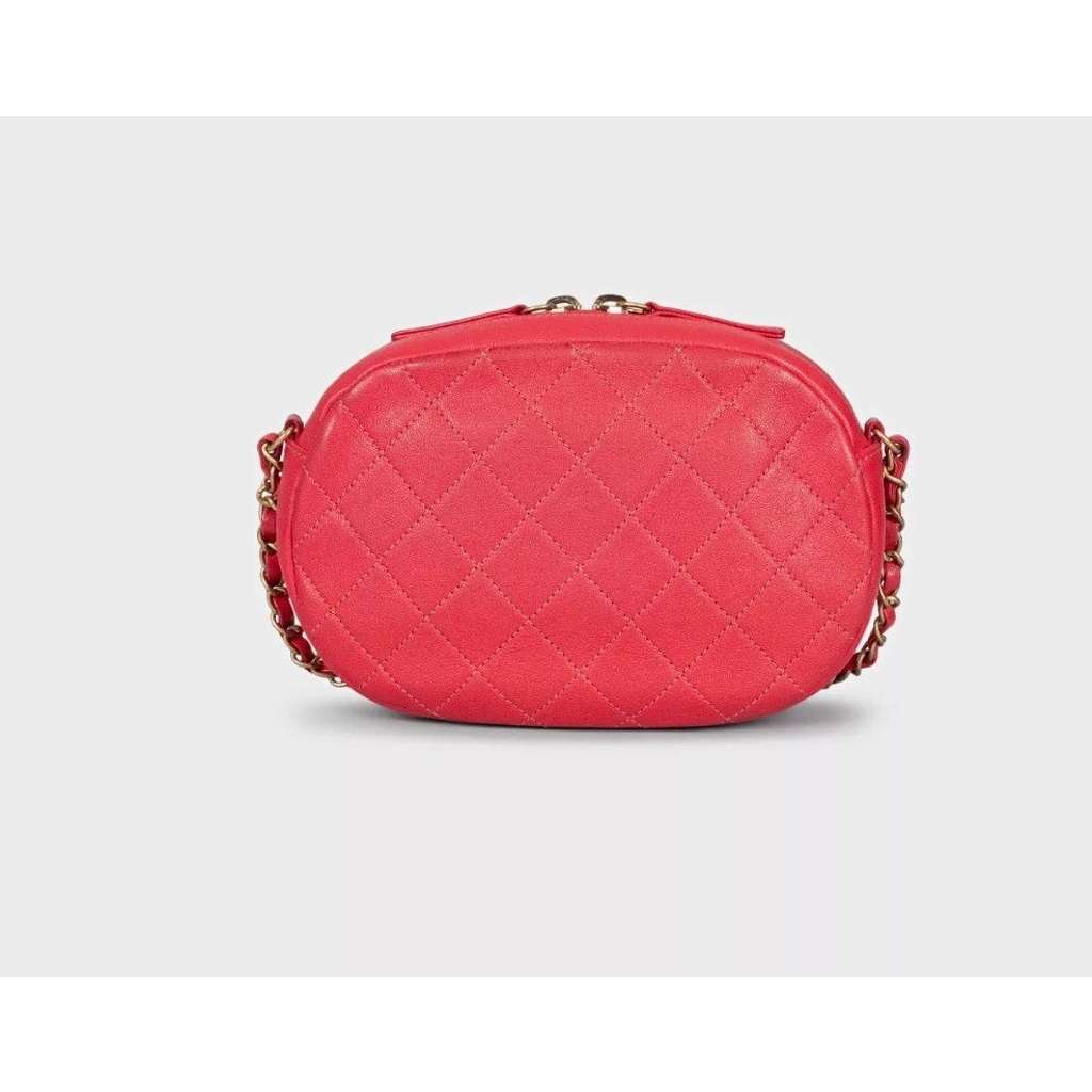 Chanel Coco Midnight Shoulder Bag Red Leather Very good condition - Inside View