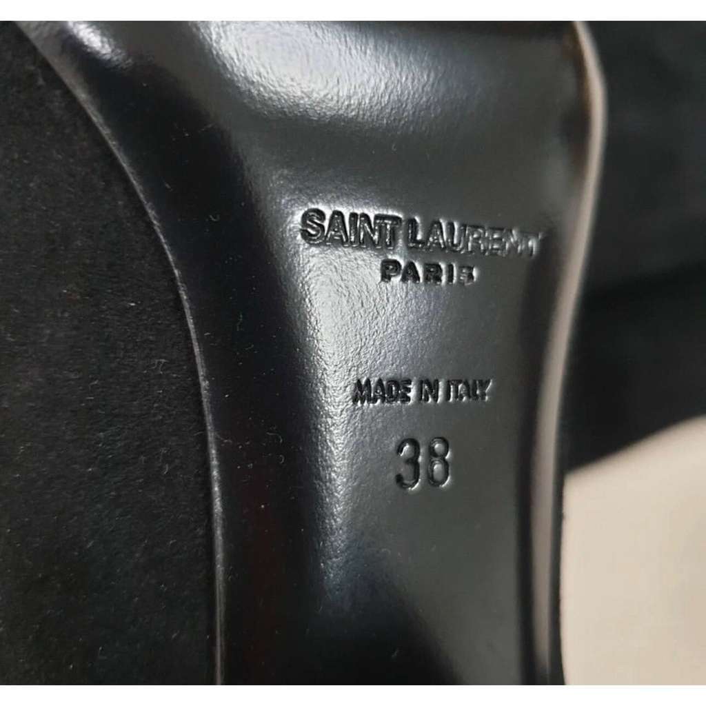 Saint Laurent Boots Black Suede Very good condition - Inside View