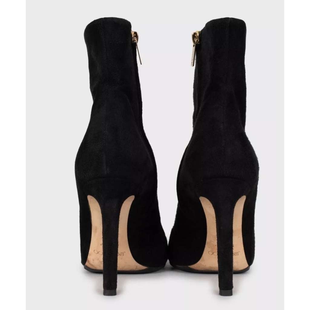 Jimmy Choo Loretta Ankle Boots Black Suede Very good condition - Model View