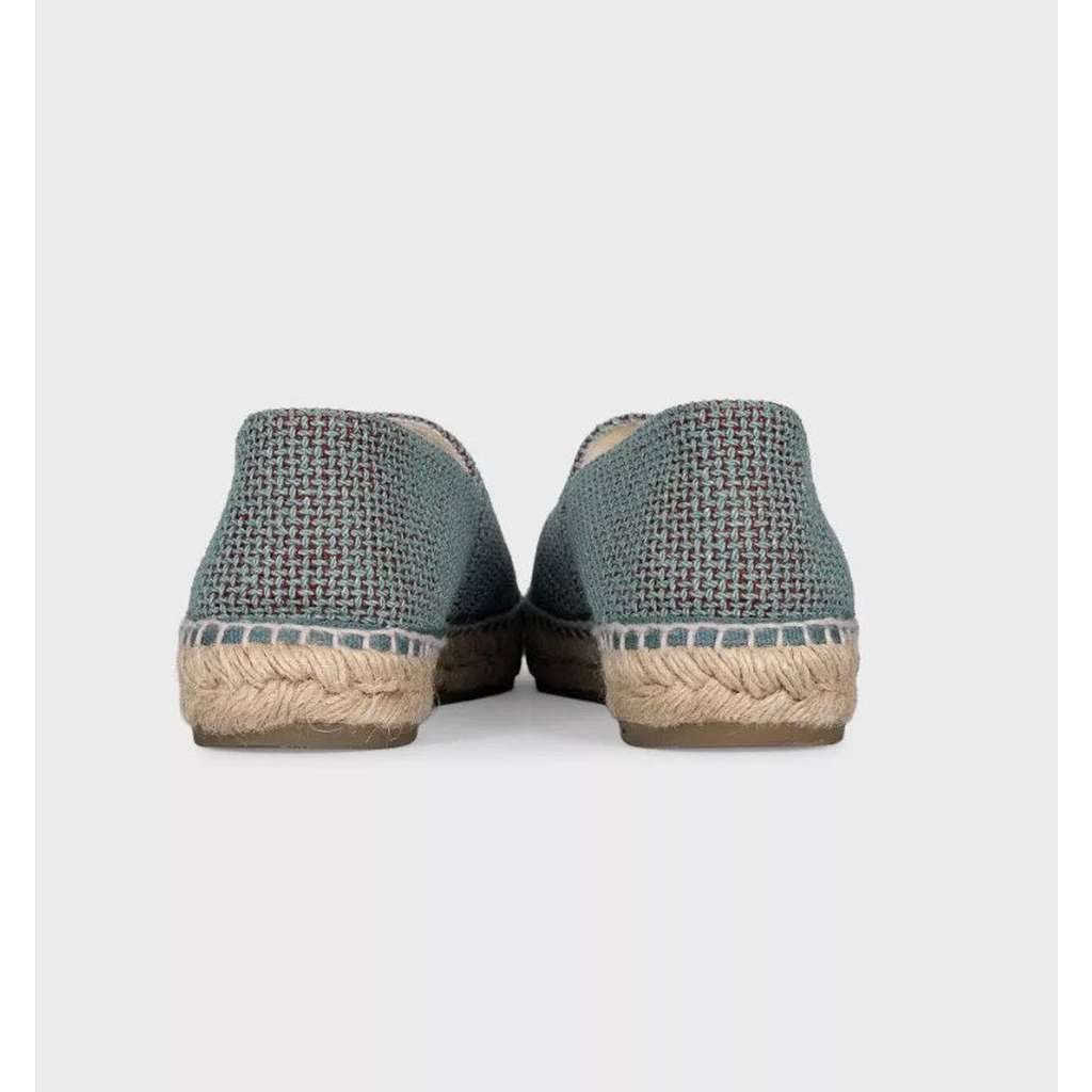 Chanel Sequin Embellished Espadrilles Green Leather Very good condition - Model View