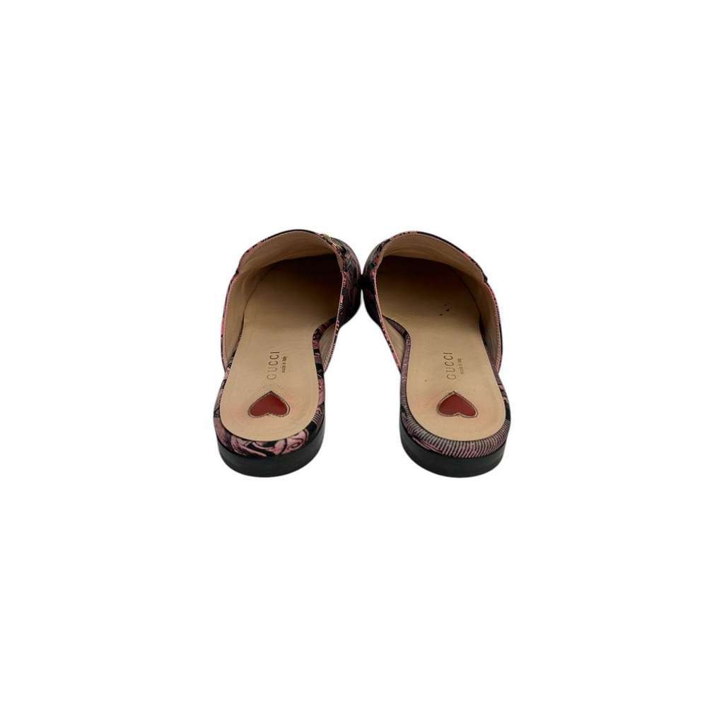 Gucci Princetown Horsebit Accent Mules Black Leather Very good condition - Model View