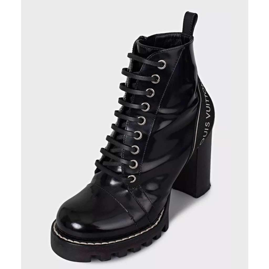 Louis Vuitton Star Trail Ankle Boots Black Leather Very good condition - Inside View