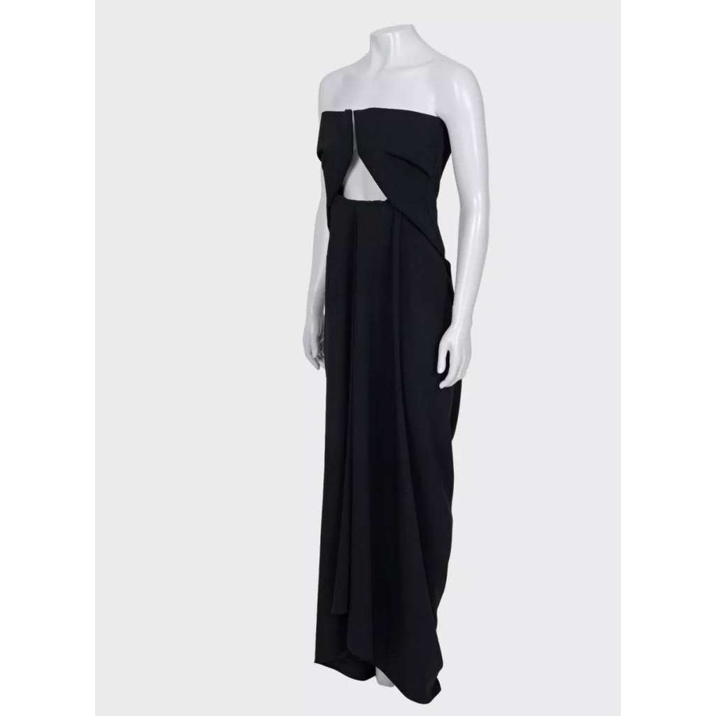 Rick Owens Open Shoulder Dress Black Cotton Very good condition - Back View