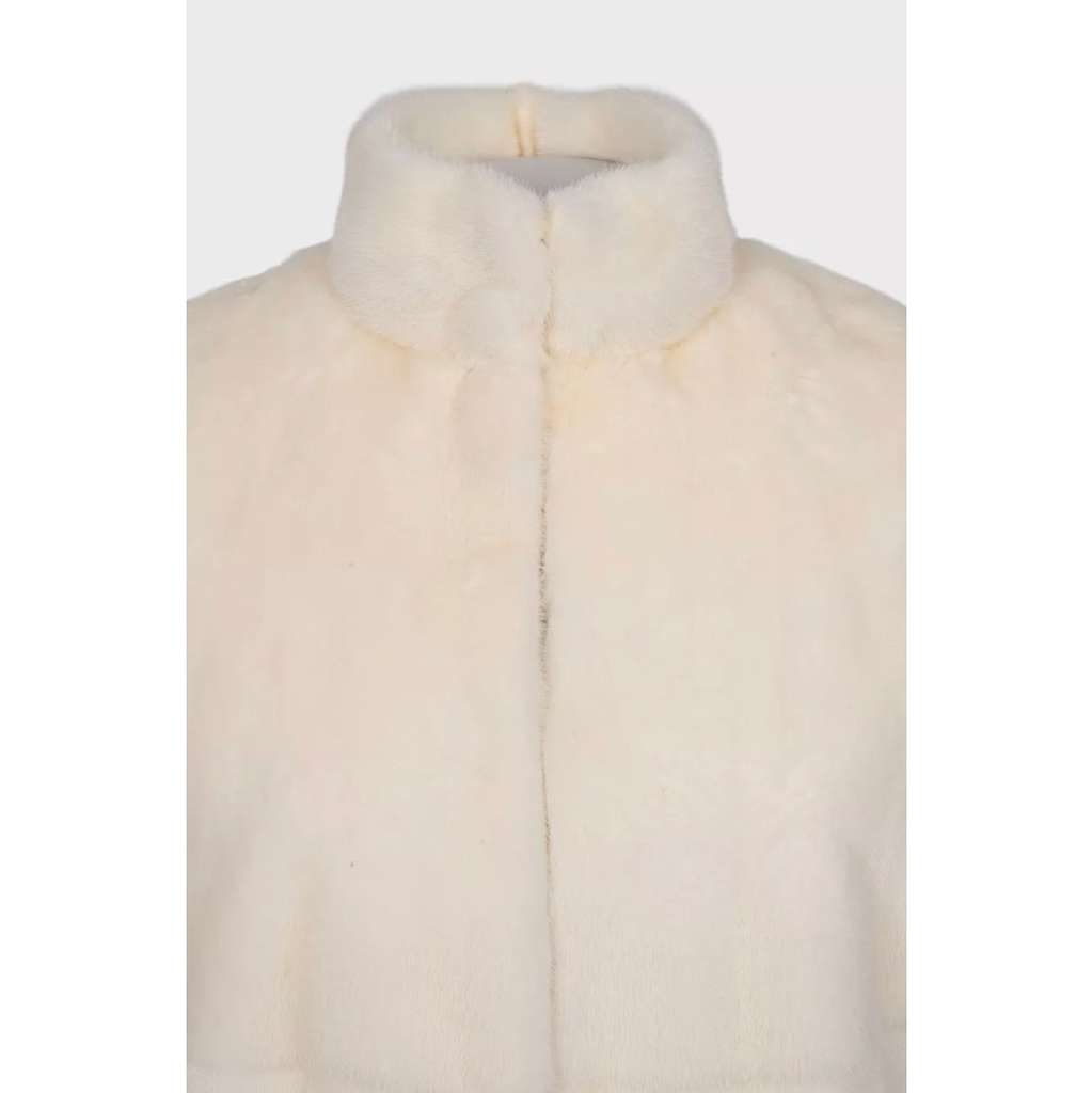 Saint Laurent Cropped Coat Black Cotton Very good condition - Model View