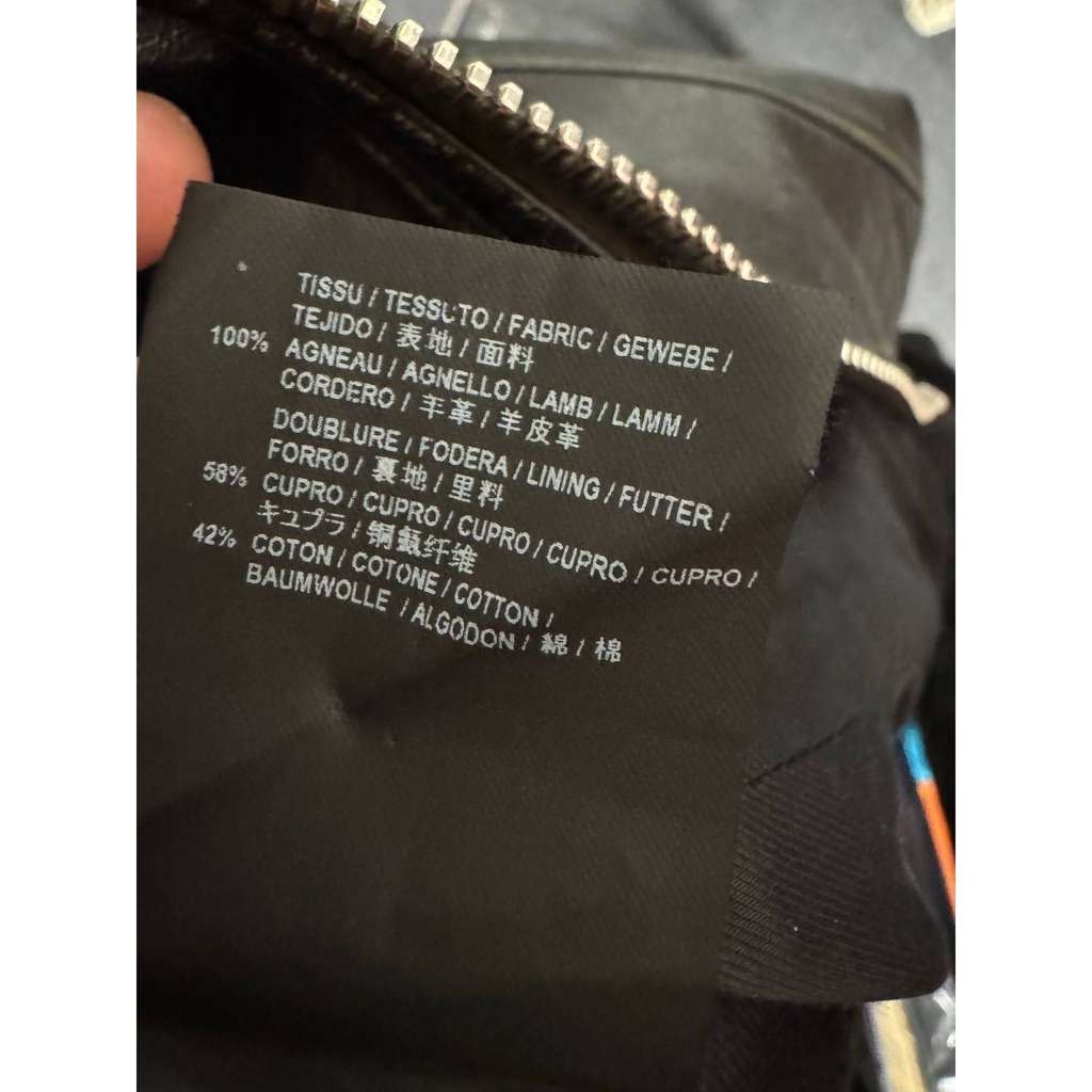 Saint Laurent Fitted Biker Jacket Black Leather Very good condition - Box View